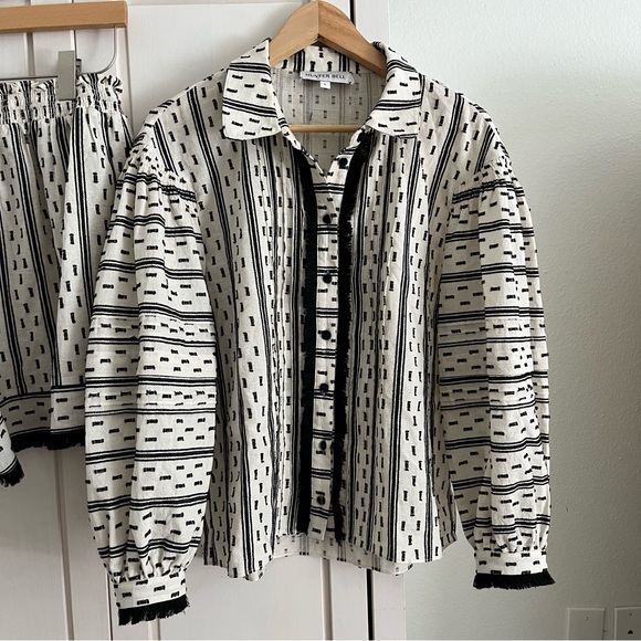 FULL SET | HUNTER BELL Ezra Fringe Top + Helene Clip Dot Shorts - Picture 12 of 16